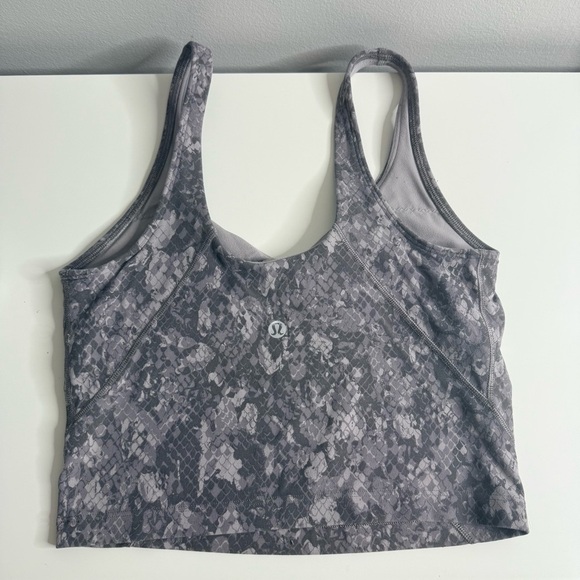 Lululemon Align Crop Tank Top Hideaway Camo Lunar Rock Multi / Size 4 - Picture 3 of 5